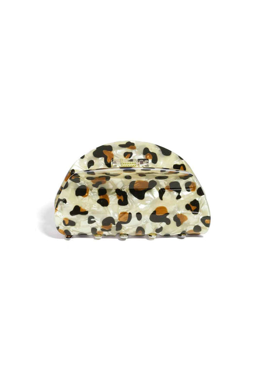 Stylish Leopard Print Acrylic Hair Clips for Women