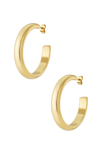 Stylish Stainless Steel Hoop Earrings for Women