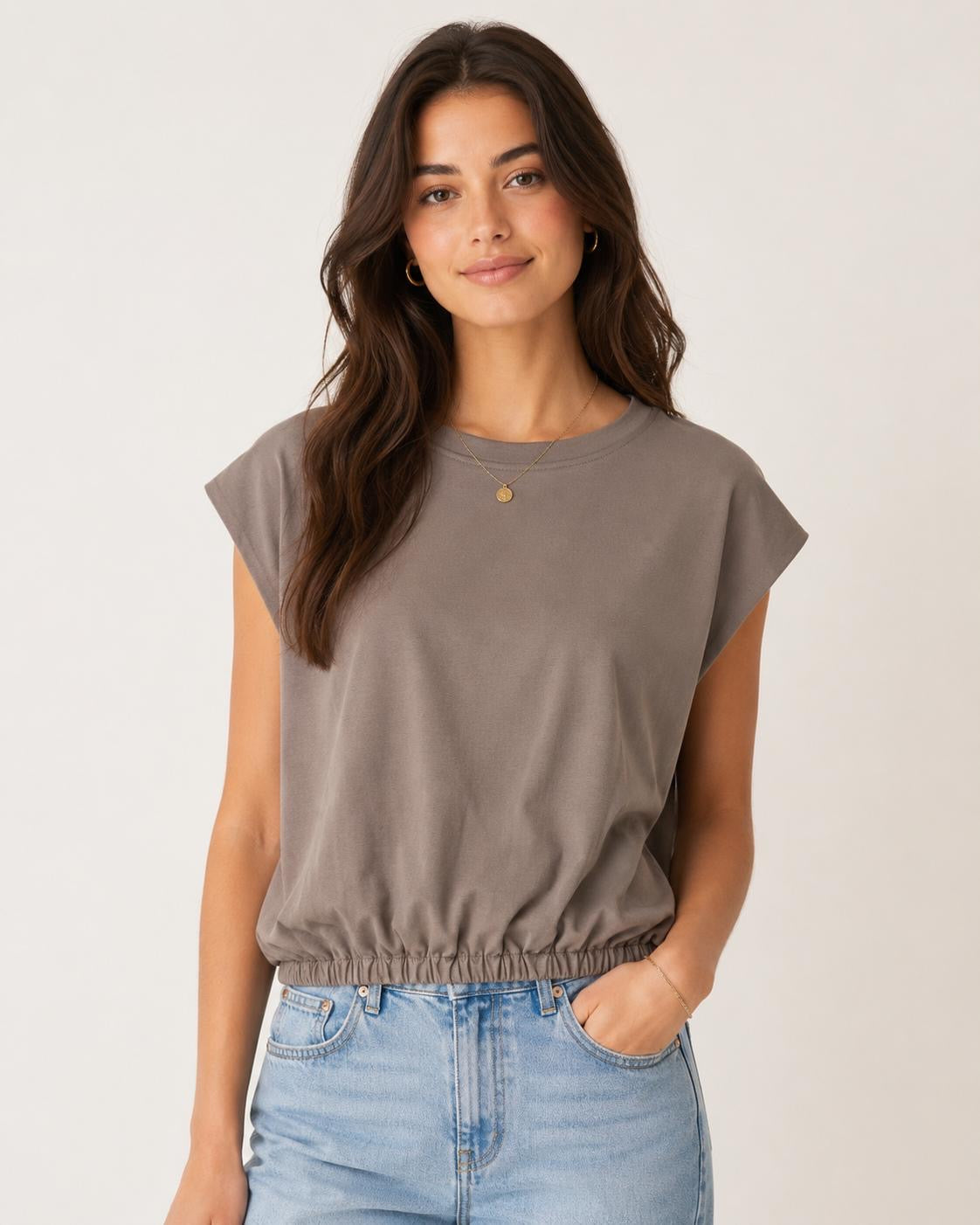 Mooij Ballon Top taupe