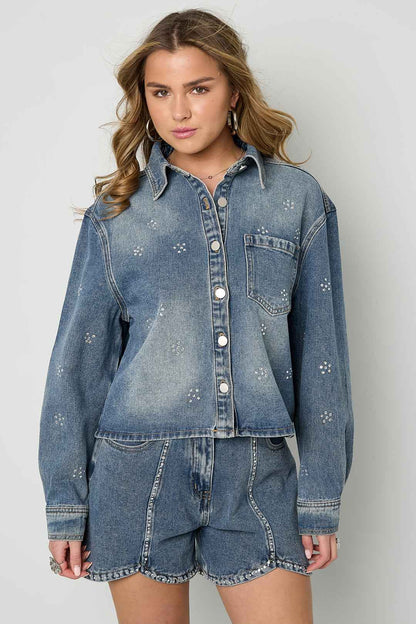 Strass denimjas