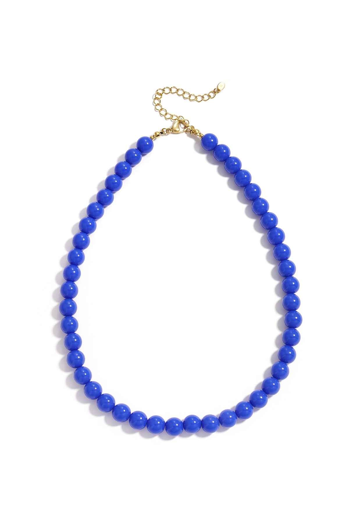 Necklace with medium beads-10mm