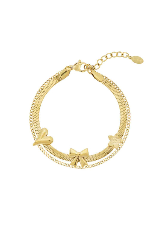 Elegant Bow Knot Charm Bracelet for Women