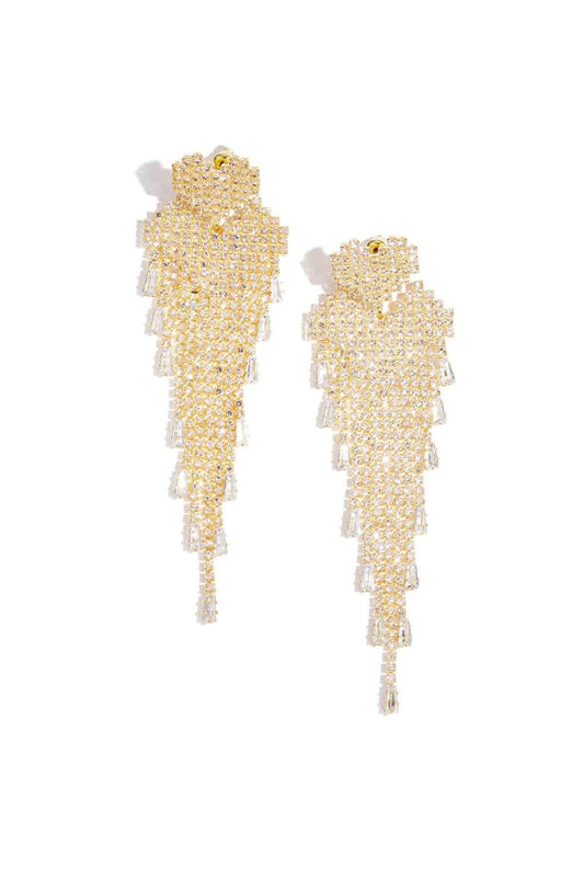 Elegant Heart-Shaped Statement Earrings for Christmas