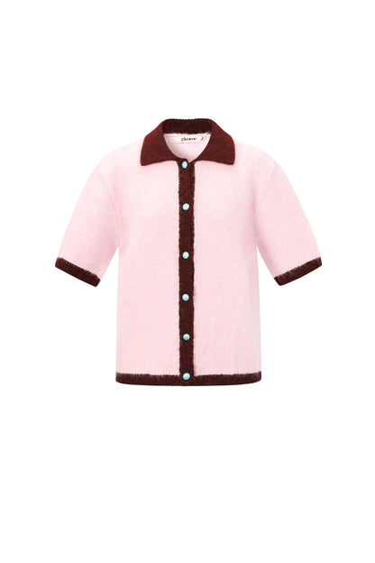 Soft Knit Cardigan for Spring/Summer in Pink, Blue & Beige