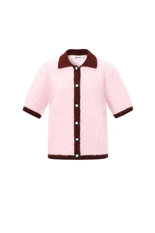Soft Knit Cardigan for Spring/Summer in Pink, Blue & Beige