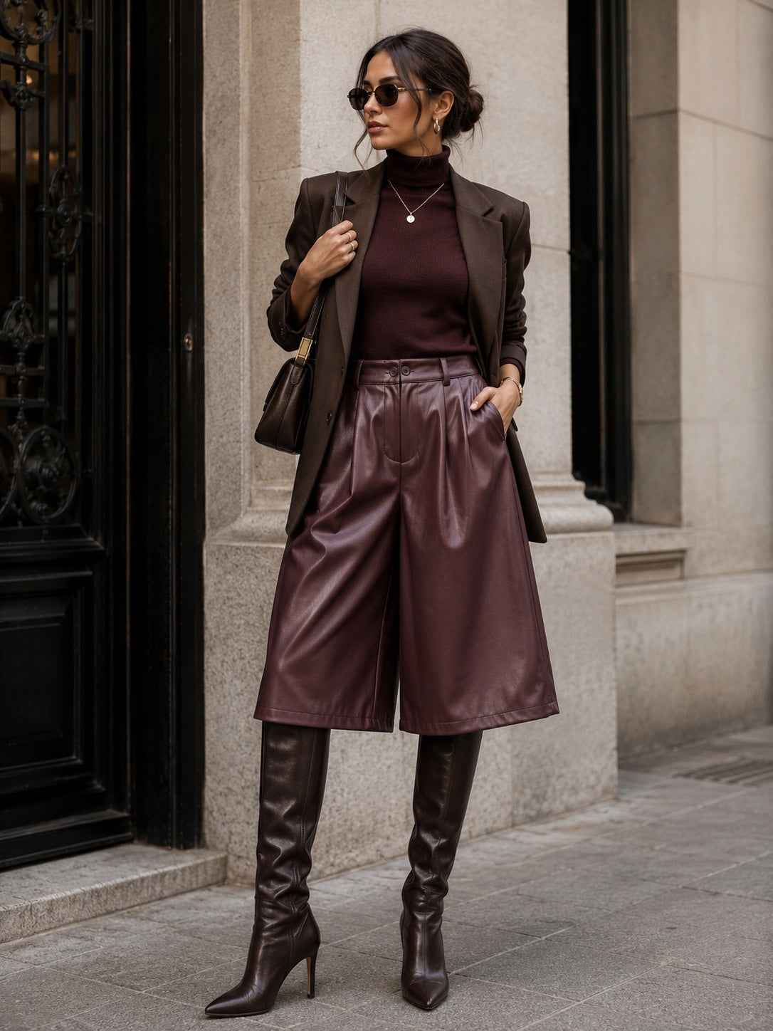 Bermuda Maëlle – Lederlook