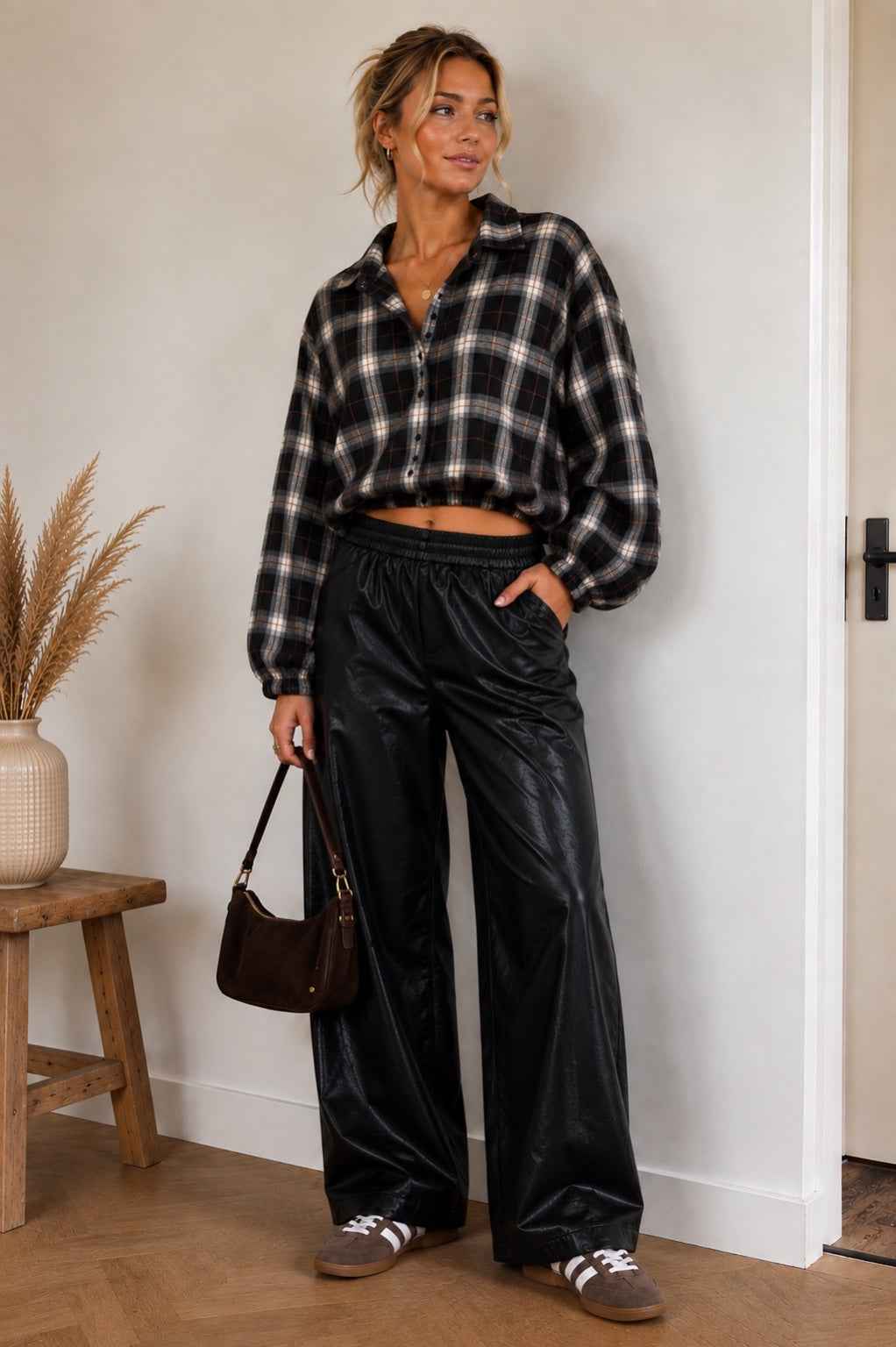 Blouse Juna – Bruin