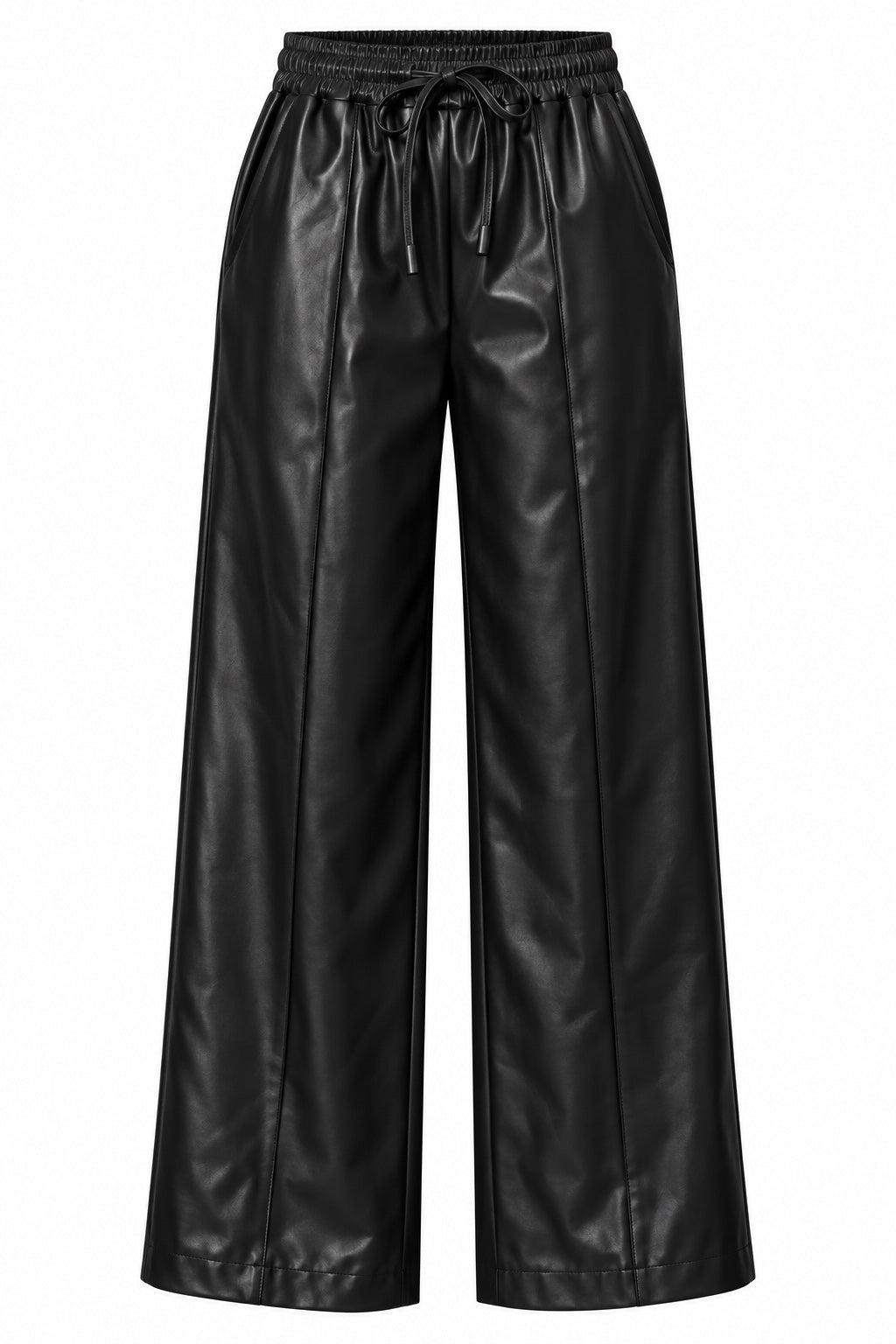 Broek Solène PU leder in zwart productfoto