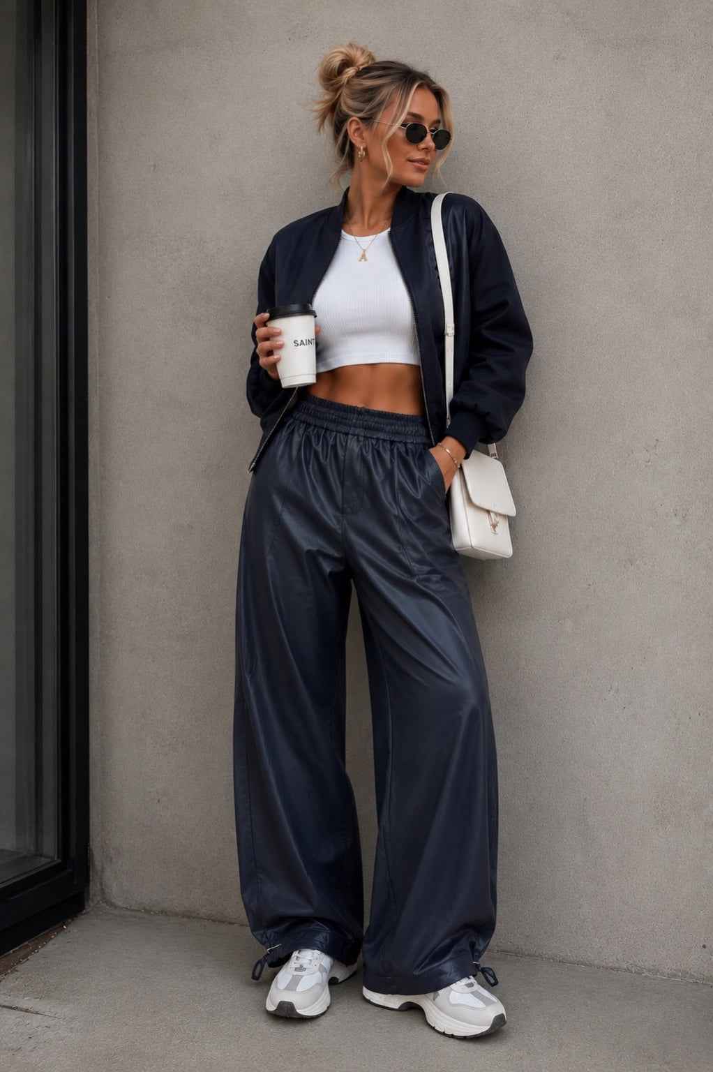 Broek Valerie – PU Leder Zwart