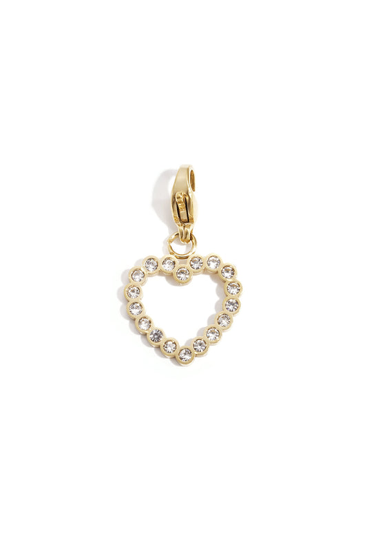 Sieraden bedel ingelegd leeg hart DIY