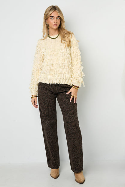 Soft Acrylic Knit Sweater for Cozy Fall/Winter