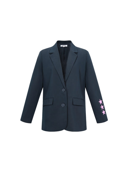 Stylish Grey & Dark Blue Ladies' Suit Set for Fall/Winter