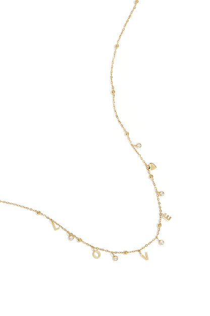 Elegant Gold Color Zircon Pendant Necklace for Daily Wear
