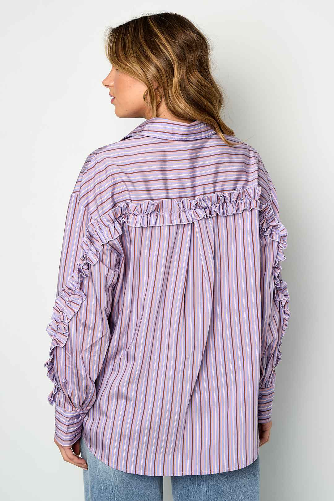 Blouse met ruches