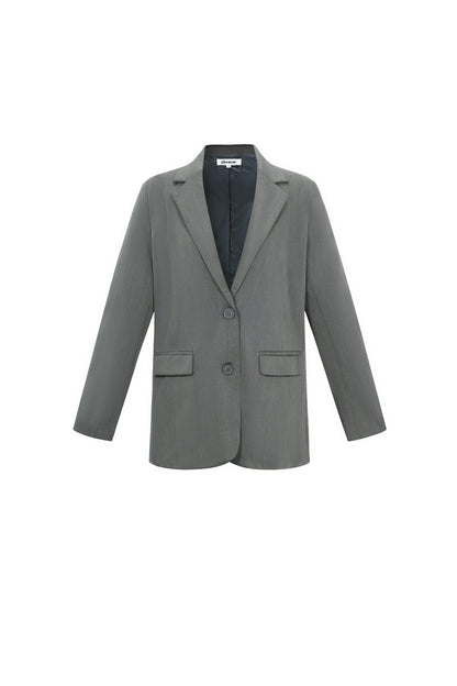 Elegant Ladies' Suit Set in Grey & Coffee Brown for Fall/Winter