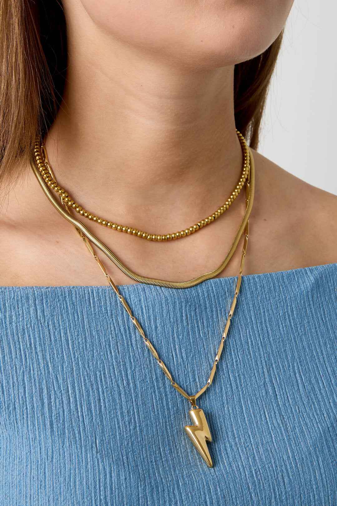 Ketting met opvallend bliksemschicht