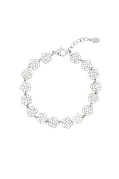 Elegant Flower Chain Bracelet for Women, Spring/Summer