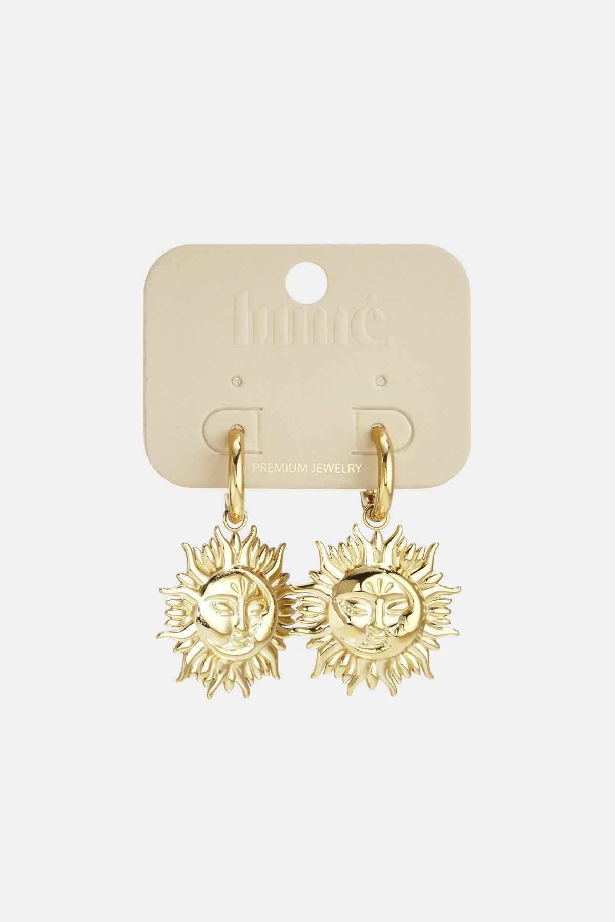 Stainless Steel Drop Earrings sun Casual Daily Simple Series Women's jewelry