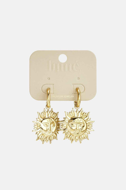 Stainless Steel Drop Earrings sun Casual Daily Simple Series Women's jewelry