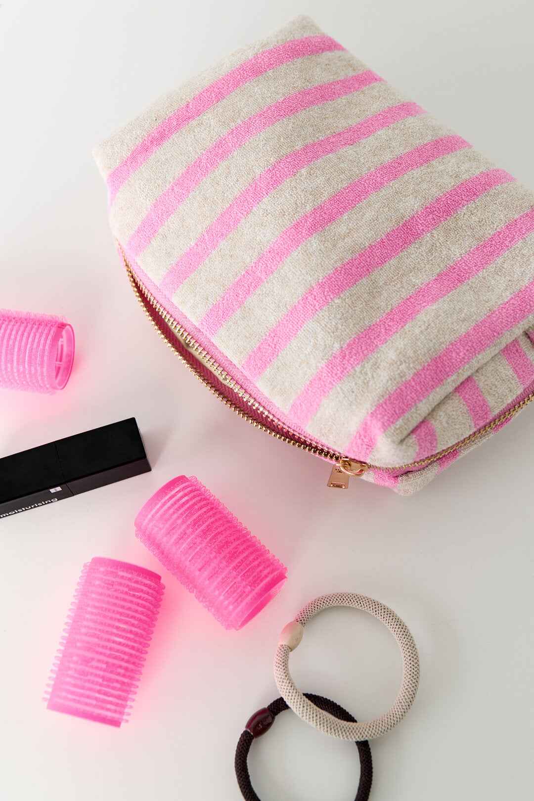Stylish Stripe Makeup Bag for Everyday Use