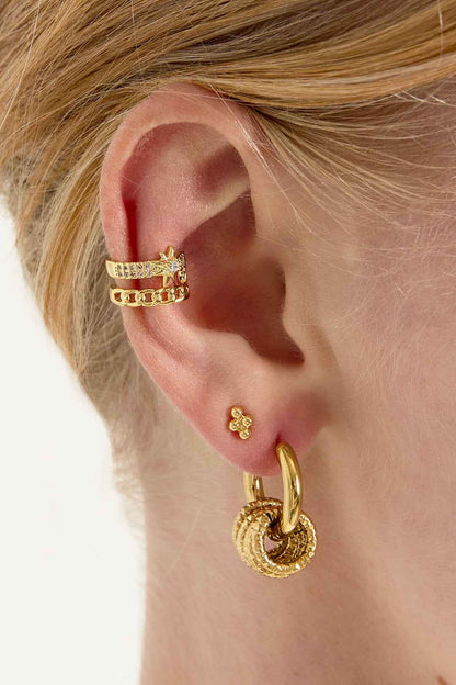 Elegant Silver & Gold Ear Cuffs for Women