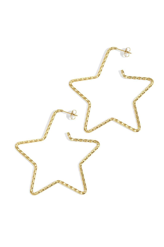 Stylish Star Hoop Earrings for Everyday Glam