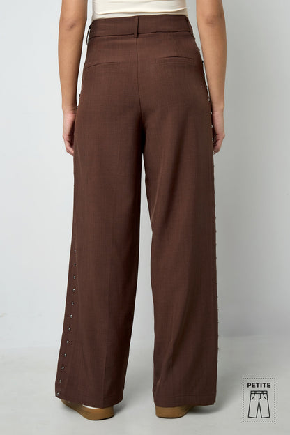Elegant Wide Leg Pants for Women - All Fit, Mid Waist