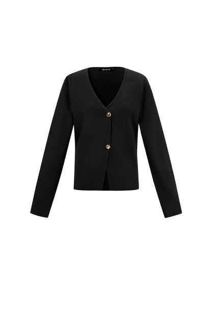 Elegant Viscose Knit Cardigan for Fall/Winter