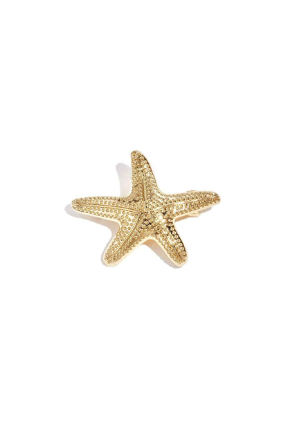 Haarclips in de vorm van een zeester, casual accessoires van legering voor dagelijks gebruik.