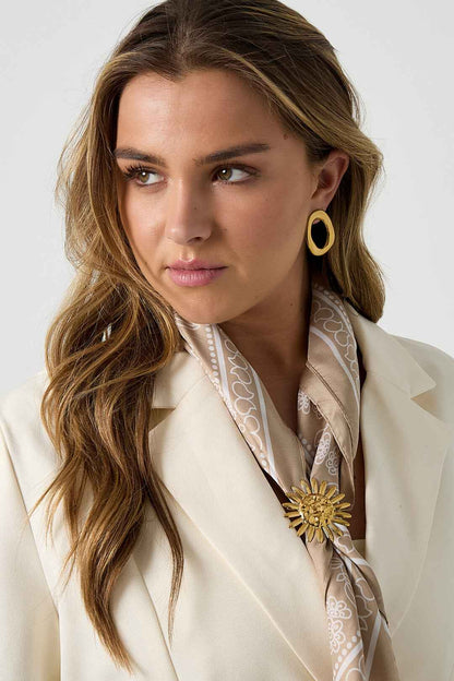 Roestvrijstalen broches Bloemen Casual Dagelijks Eenvoudig Serie Dames sieraden