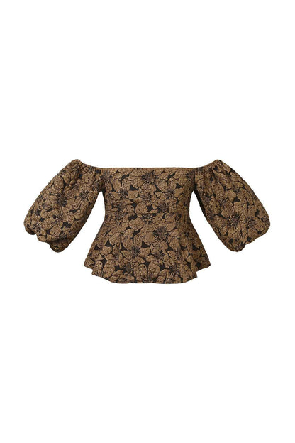 pof mouw top met textuur