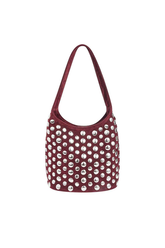Stylish Punk Rivet Shoulder Bag for Fall