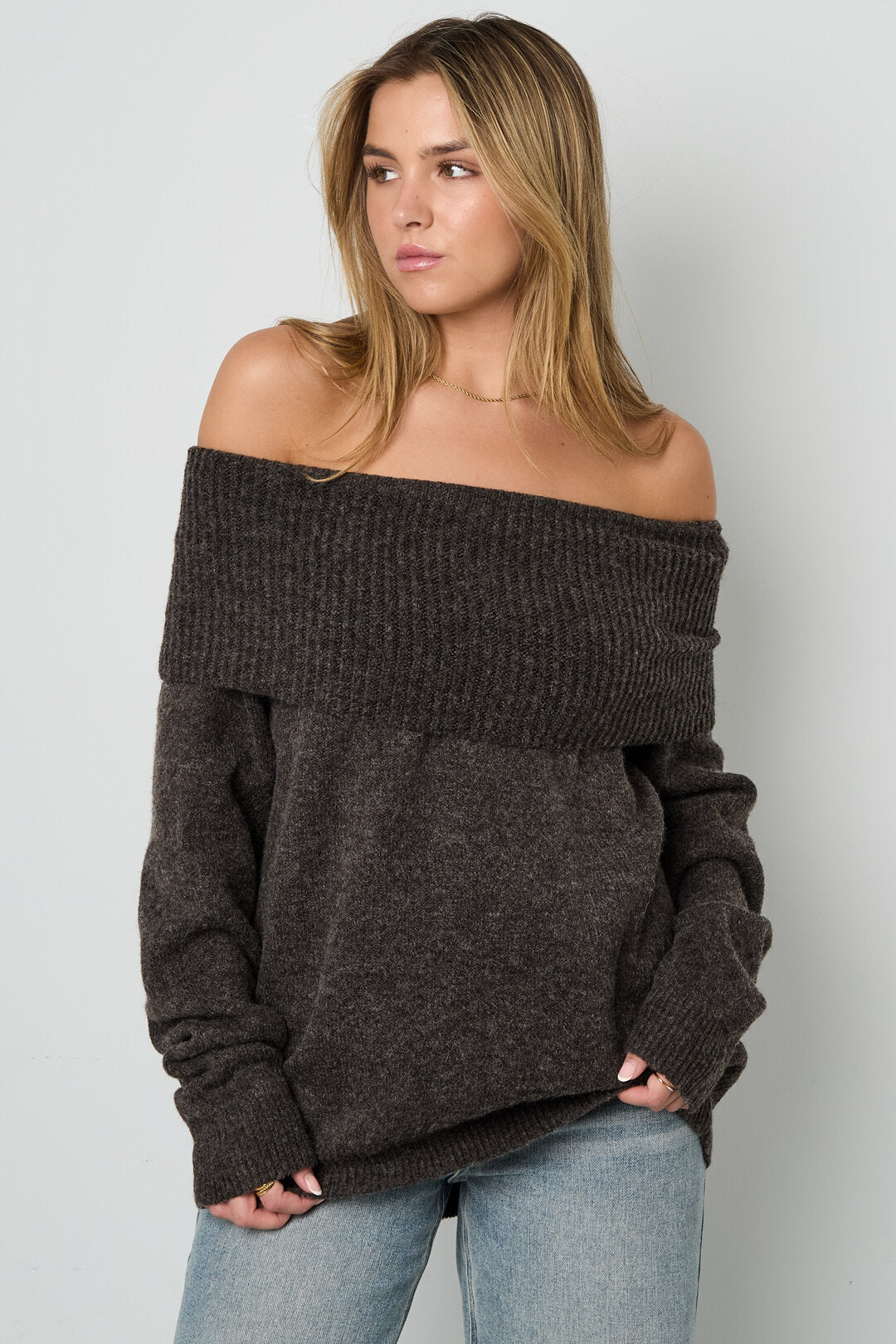 Gimme Elegante Herfst/Winter Gebreide Trui