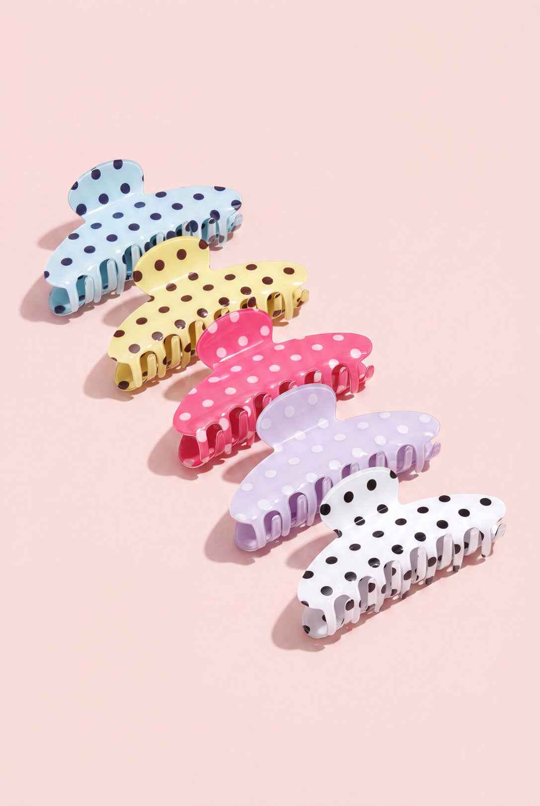 Haarclips met stippen, imitatieacetaat, dagelijkse accessoires