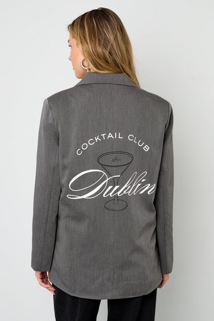 Elegant Ladies' Suit Set in Grey & Coffee Brown for Fall/Winter