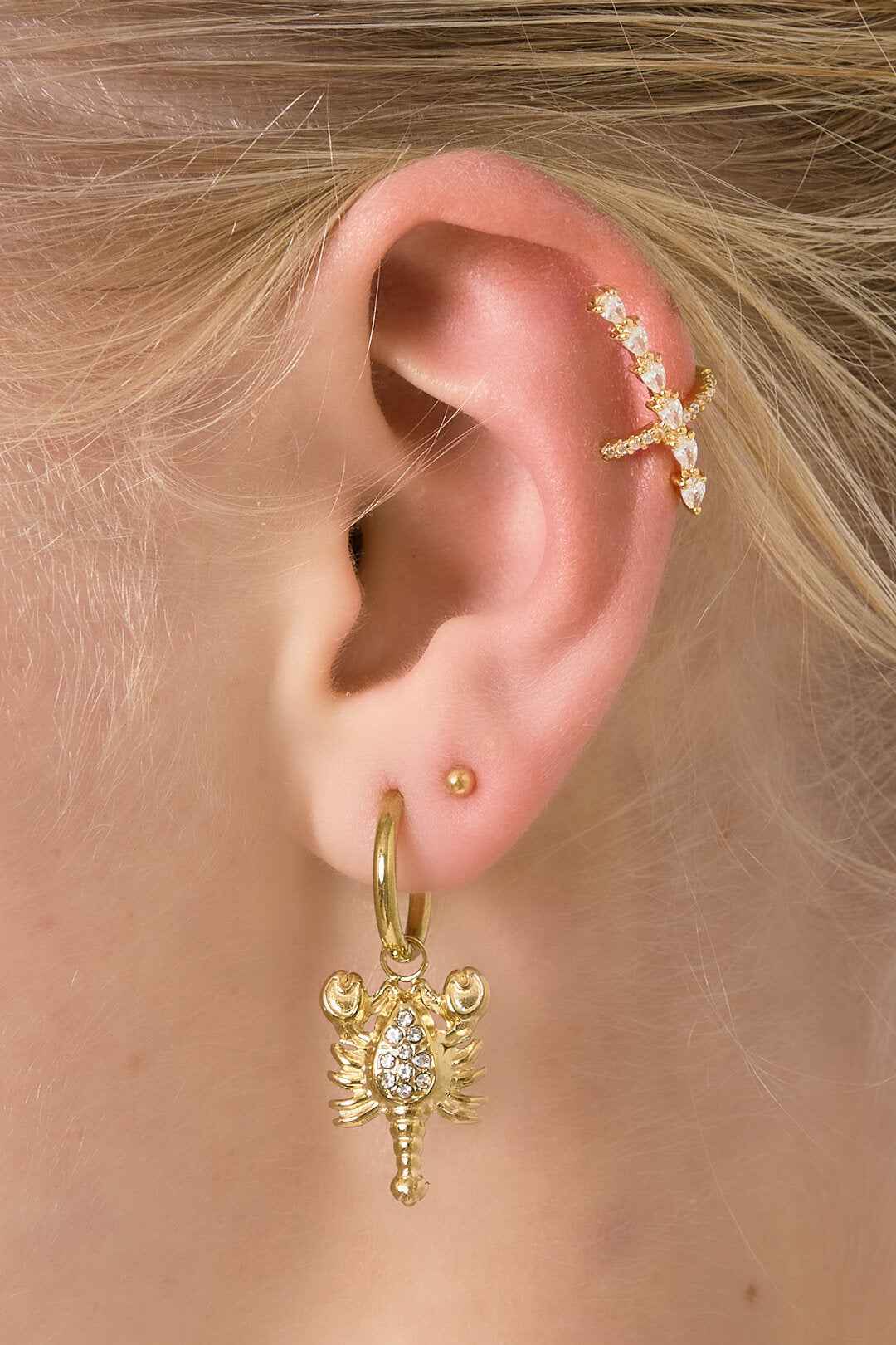 Elegant Drop Earrings for Women - Silver & Gold