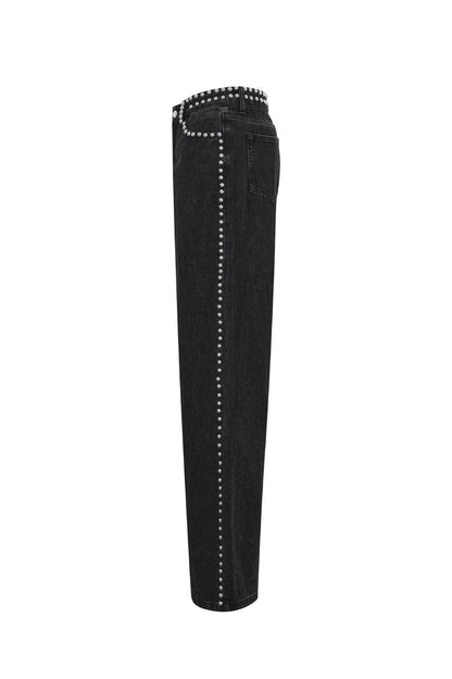 Stylish Black Straight Denim Pants for All Fits