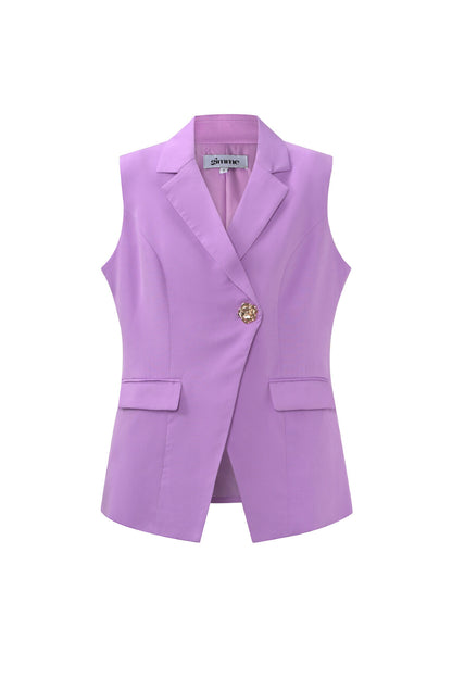 Stylish Purple & Black Women's Casual Suits