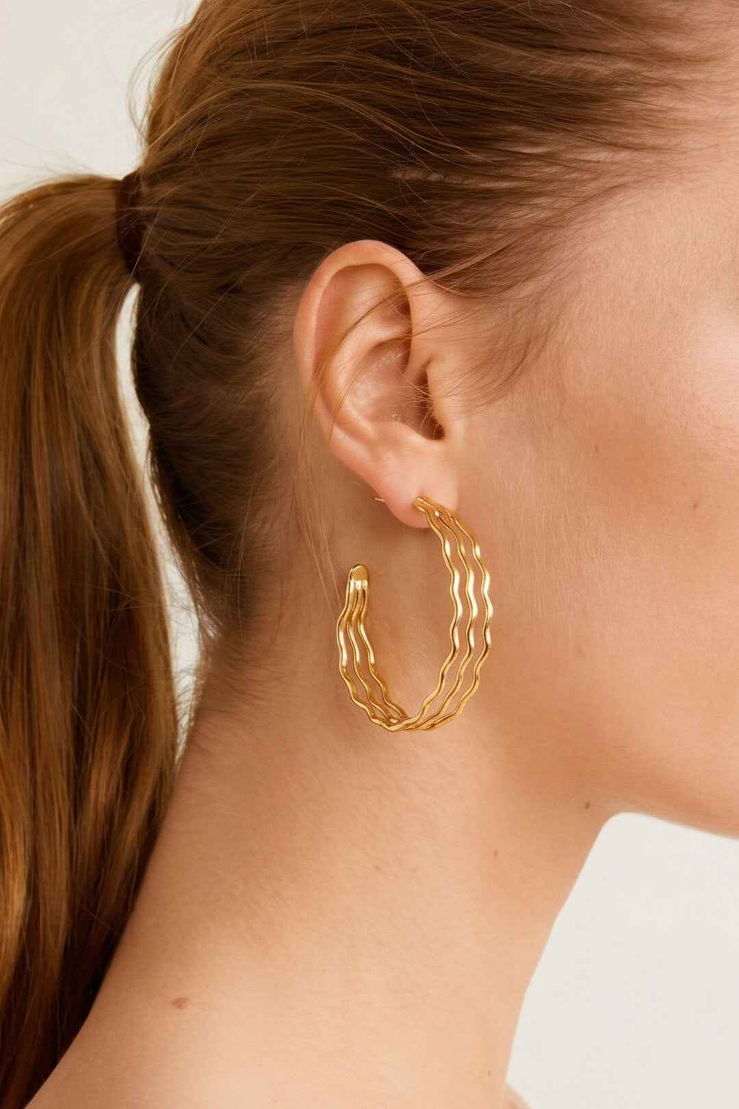 Stylish Stainless Steel Hoop Earrings for Everyday Glam