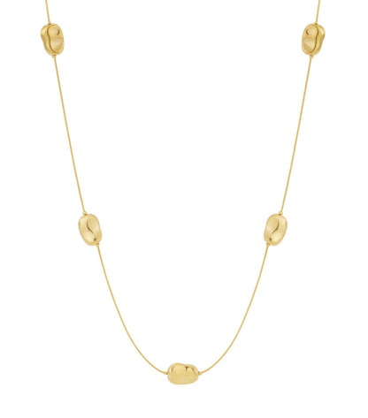 Elegant 70cm+ Gold Stainless Steel Long Necklace