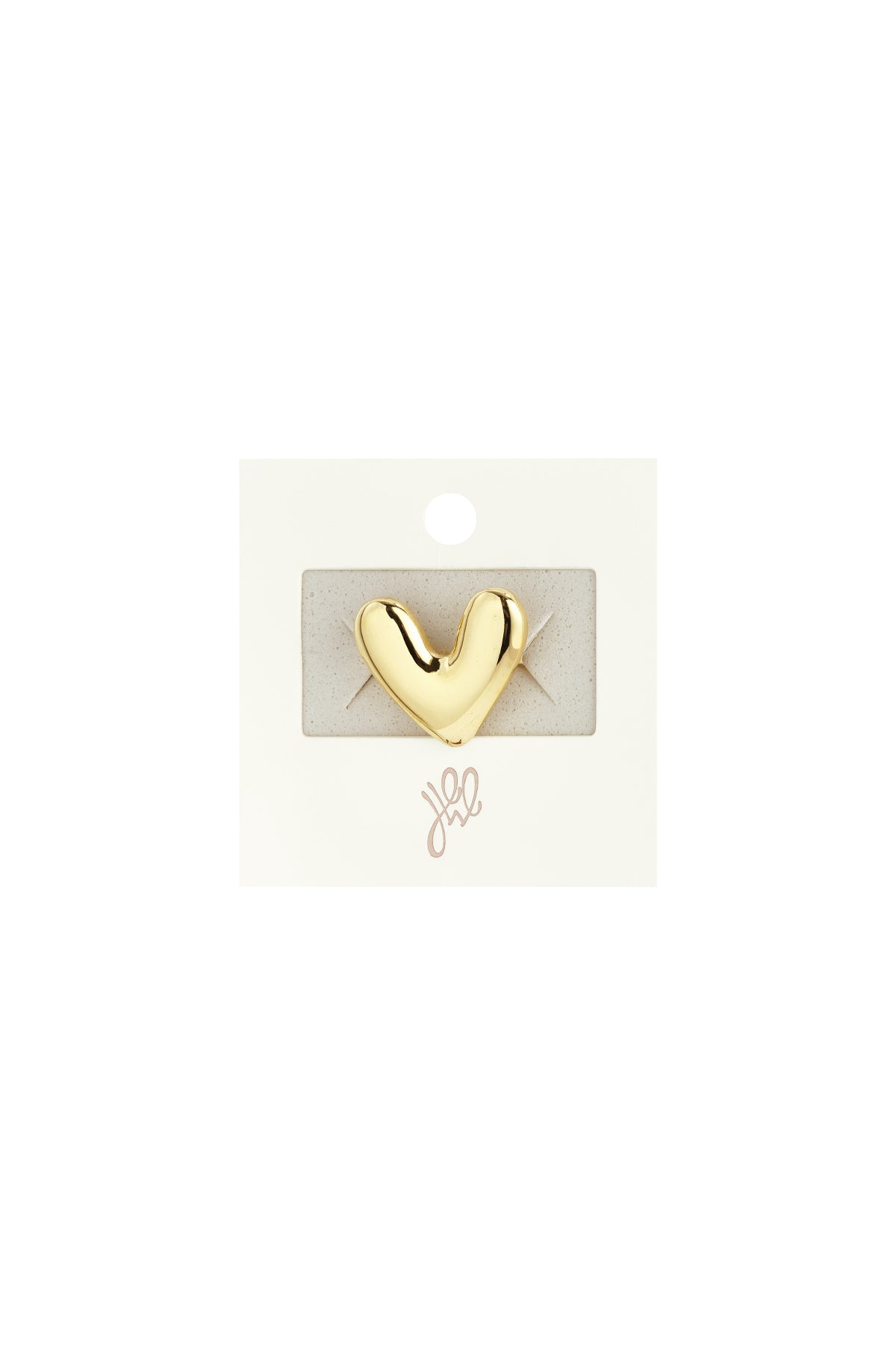 Statement ring funky heart