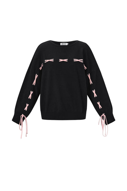 Soft Viscose Knit Sweater for Fall/Winter in Pink, Navy & Black