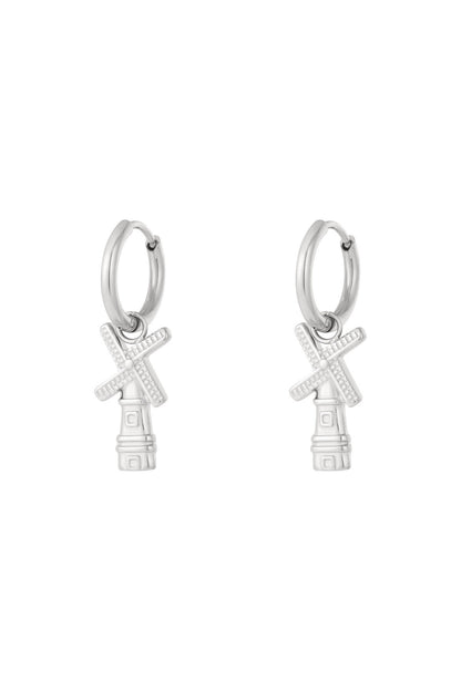 Elegant Silver & Gold Drop Earrings for Women
