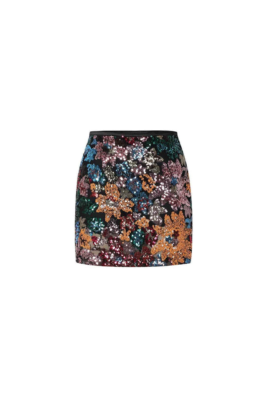 Elegant Floral Mini Skirt Set for Spring/Summer