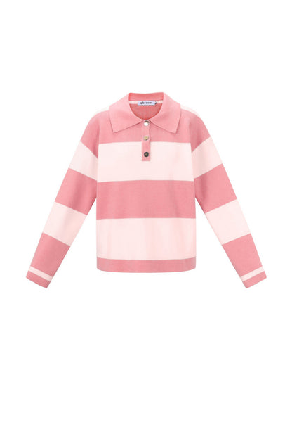 Soft Knit Sweater for Fall, Casual Comfort in Pink, Green, Blue