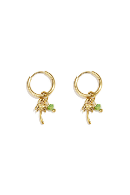 Elegant Green Drop Earrings for Spring/Summer
