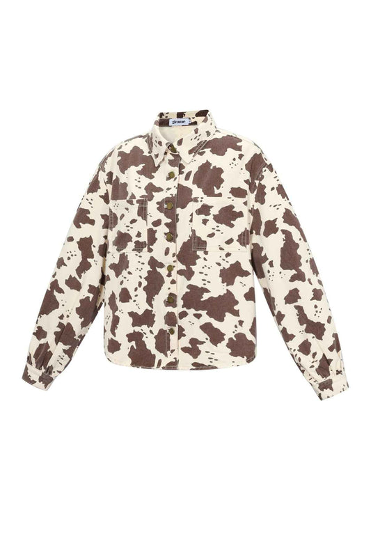 de cowgirl & dol op luipaardprint jeans