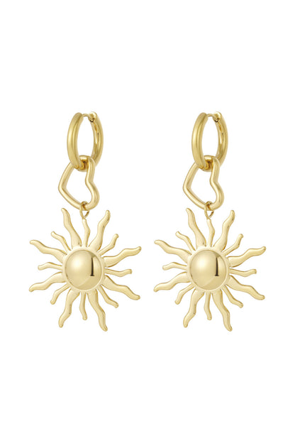 Elegant Sun-Shaped Drop Earrings for All Occasions