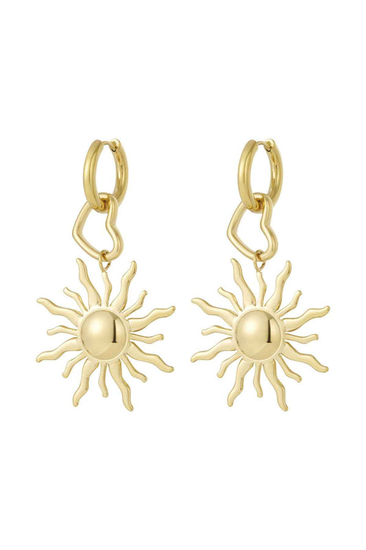 Elegant Sun-Shaped Drop Earrings for All Occasions