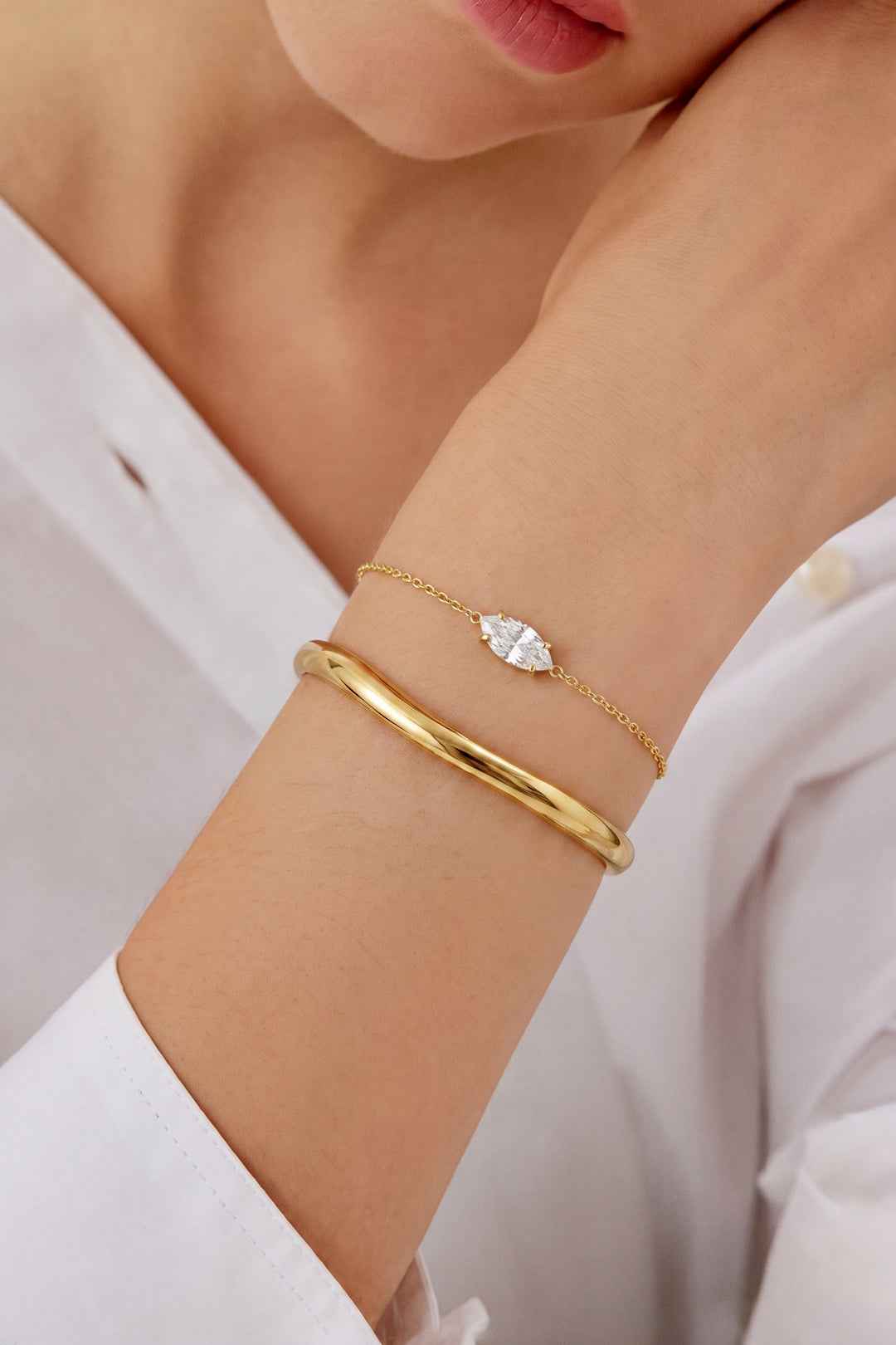 Armbanden met bedeltjes van roestvrij staal in ovale vorm, eenvoudige serie voor dagelijks gebruik, damessieraden